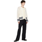 Kenzo Off-White Kenzo Paris Polo Collar Cardigan
