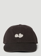 Embroidered Baseball Cap in Black