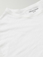 Officine Générale - Stretch-Linen T-Shirt - White