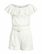Poupette St Barth Womens Playsuit in White