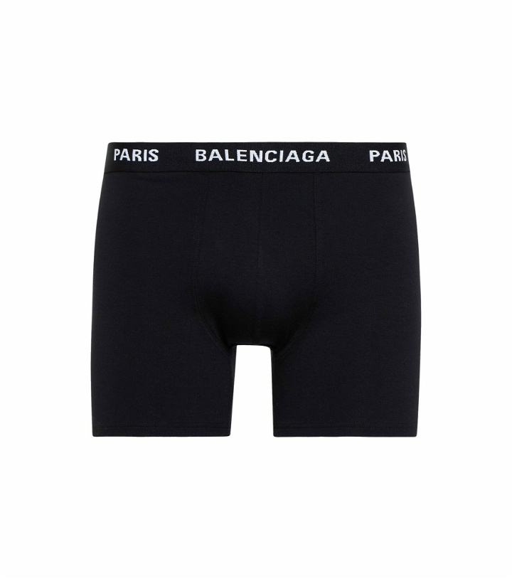 Photo: Balenciaga - Logo cotton-blend boxer briefs