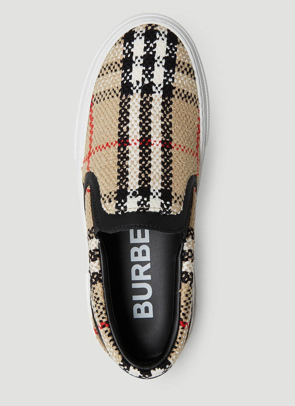 Curt Check Sneakers in Beige Burberry