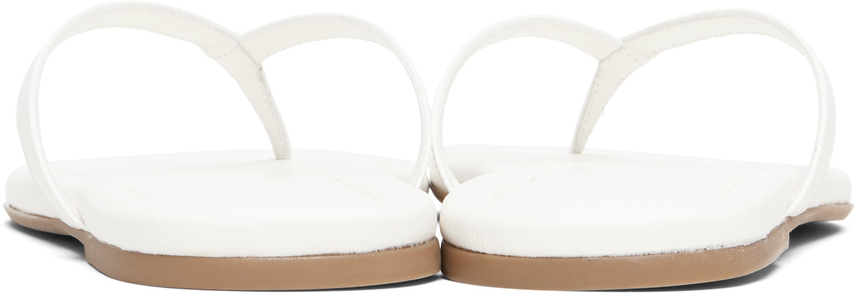 Staud White Freja Thong Sandals