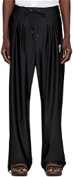 Fumito Ganryu Black Polyester Trousers