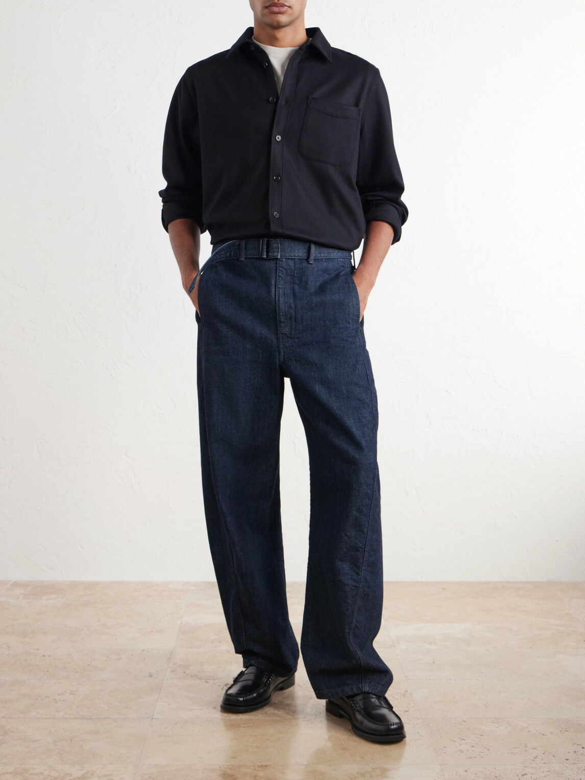 Rag & Bone - Wool-Blend Flannel Overshirt - Black