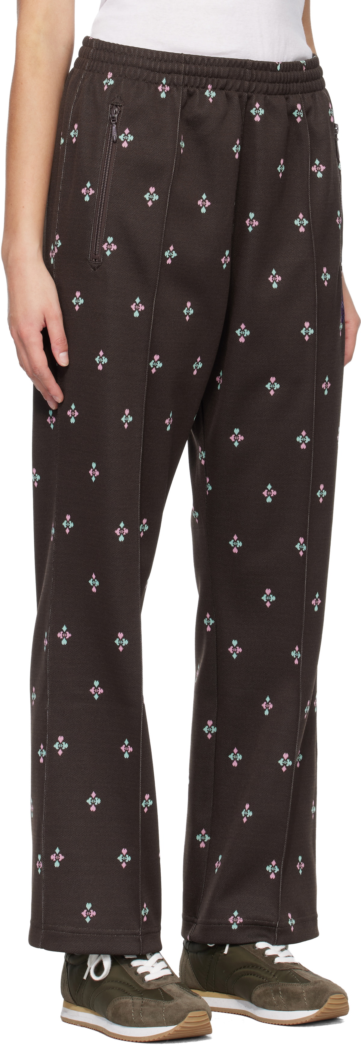 NEEDLES Brown Poly Jacquard Lounge Pants