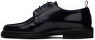 Thom Browne Black Calf Leather Uniform Derbys