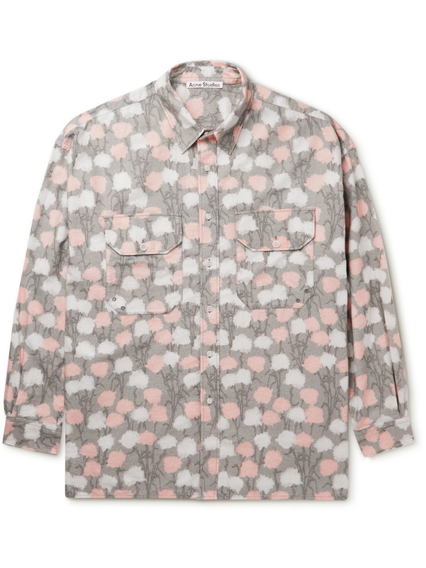 Photo: Acne Studios - Oversized Printed Cotton-Flannel Shirt - Unknown