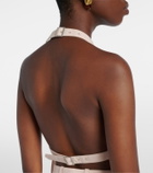 Wardrobe.NYC Halterneck cotton-blend top
