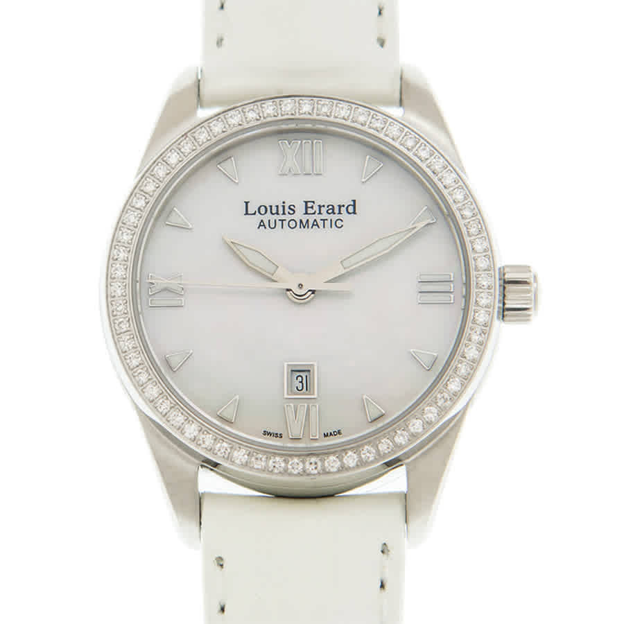 Louis Erard Heritage Automatic Diamond White Dial Ladies Watch 20100SE04.BDC71