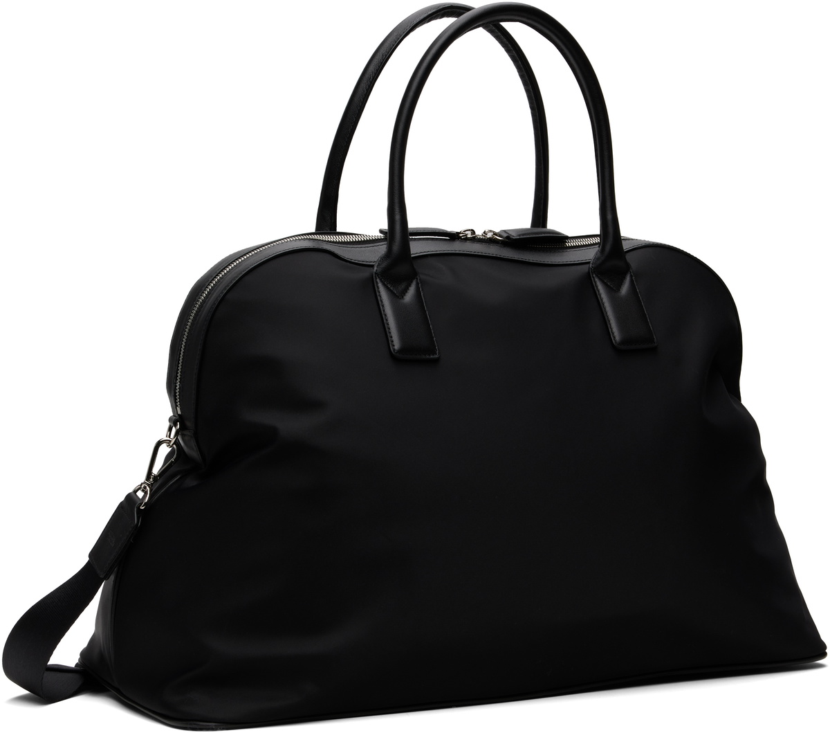 Nothing Written Black Nylon Boston Tote