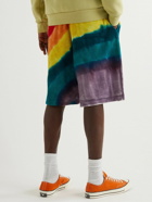 Acne Studios - Wide-Leg Striped Garment-Dyed Cotton-Terry Drawstring Shorts - Pink