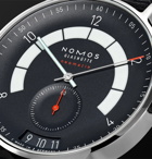 NOMOS Glashütte - Autobahn Neomatik Datum Automatic 41mm Stainless Steel and Nylon Watch, Ref. No. 1302 - Blue