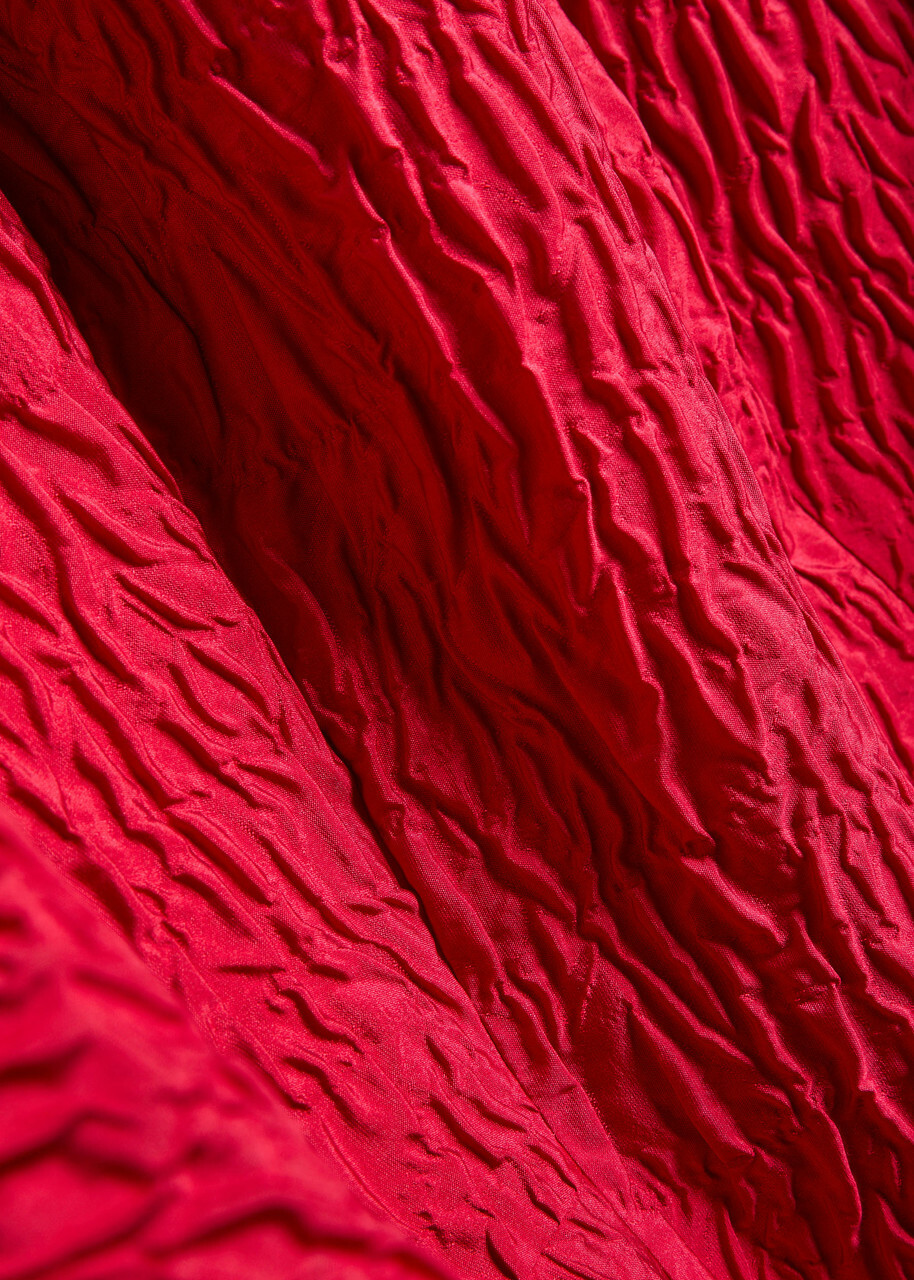 Roksanda Falah Cloqué Midi Dress Red