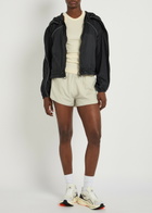 Adidas X Stella Mccartney Logo Shell Running Shorts Beige