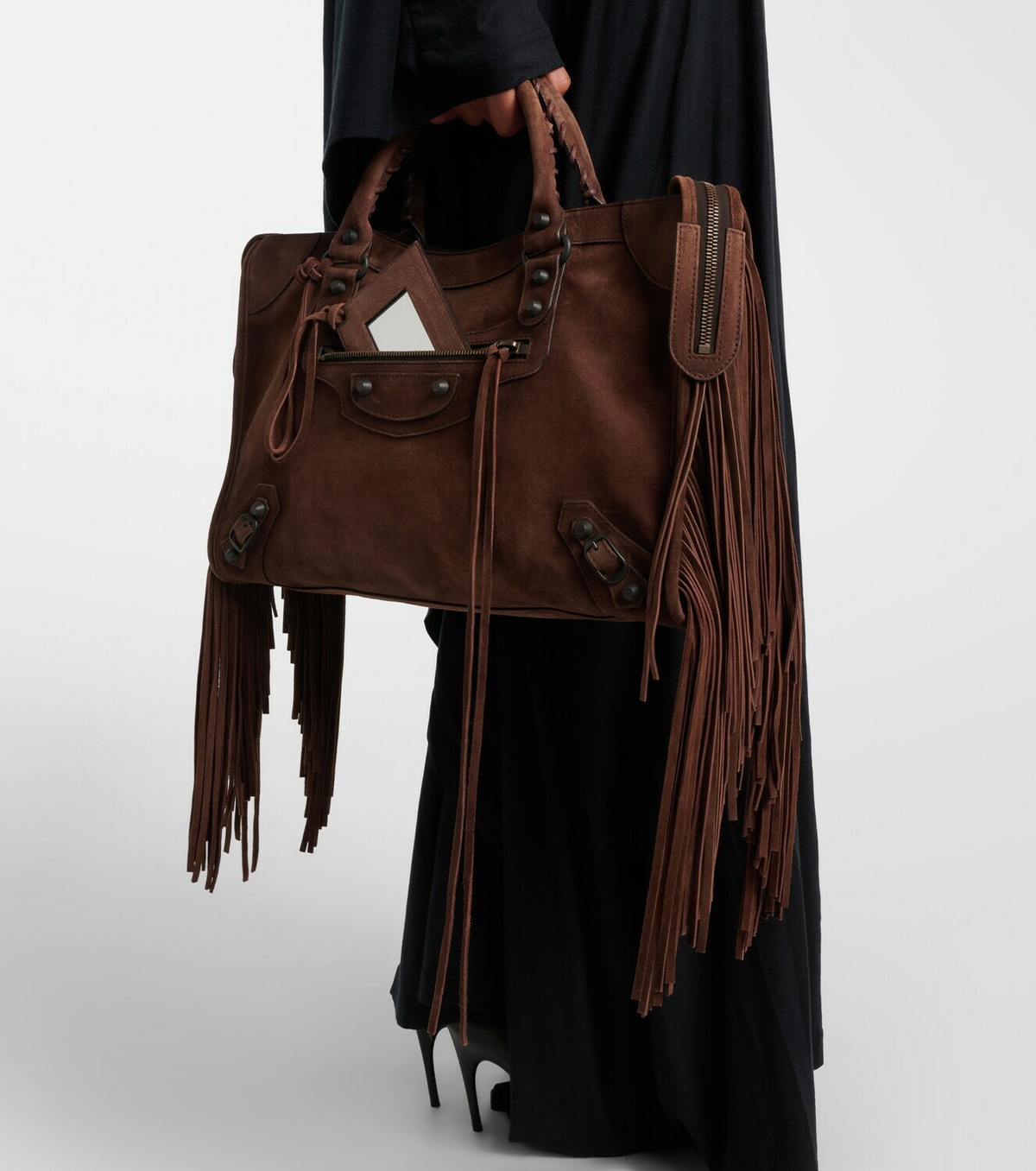 Balenciaga Le City Medium leather top-handle bag