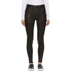 Rag and Bone Black High-Rise Leather Pants