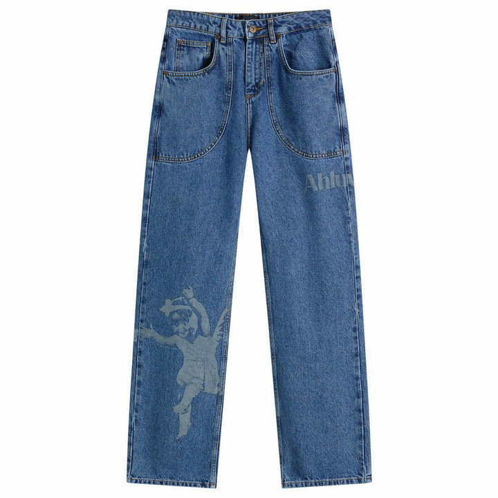 Photo: Ahluwalia Women's Laser Jeans in Vintage Indigo