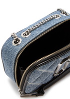 Marc Jacobs The Snapshot Quilted Denim Cross-body bag - Blue - One Size