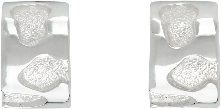 Photo: Ellie Mercer Silver Texture Hoop Earrings