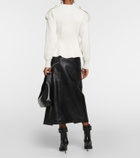 Alexander McQueen Ribbed-knit wool and cashmere cardigan
