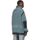 Off-White Blue Duality Smoked Anorak Turtleneck