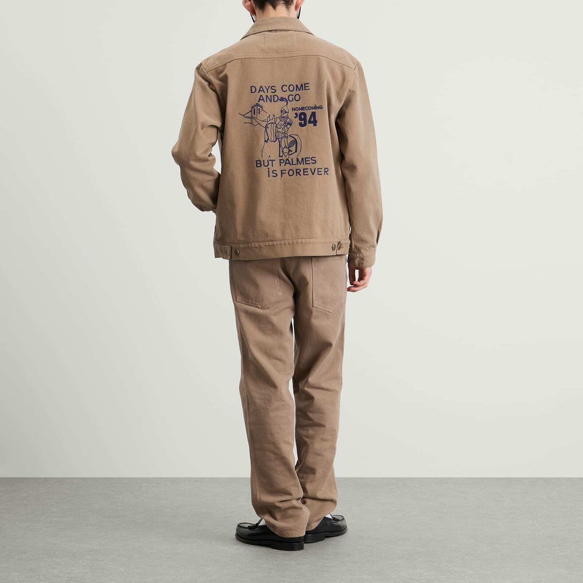 Palmes Men's Forever Zip Jacket in Fossil