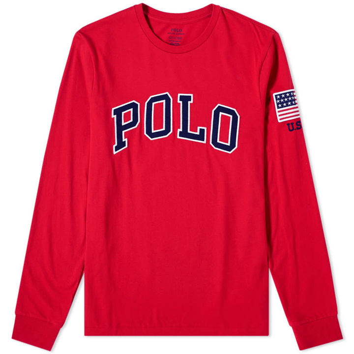 Photo: Polo Ralph Lauren Long Sleeve USA Logo Tee