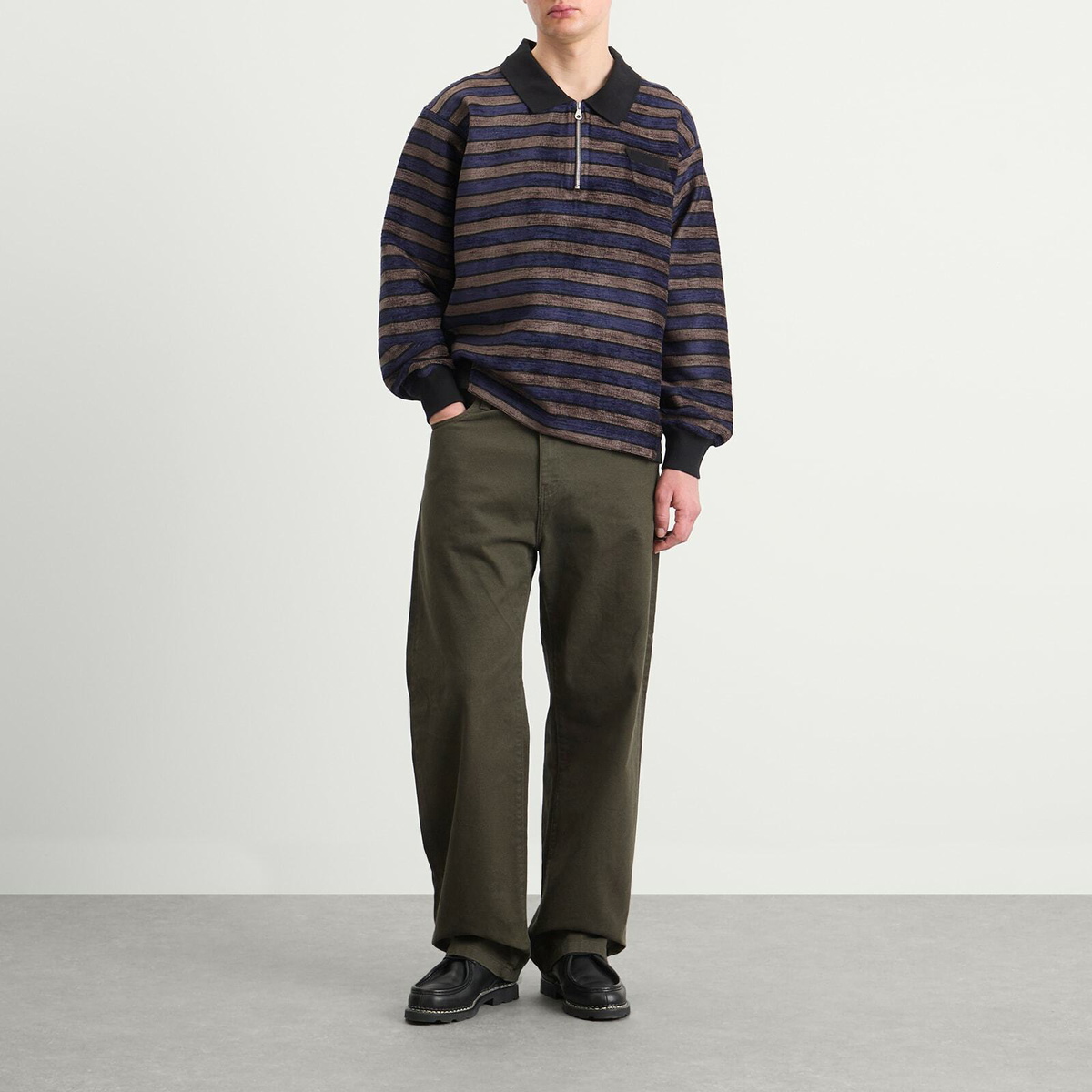 Le Père Men's Teddy Polo Jumper in Cheshire