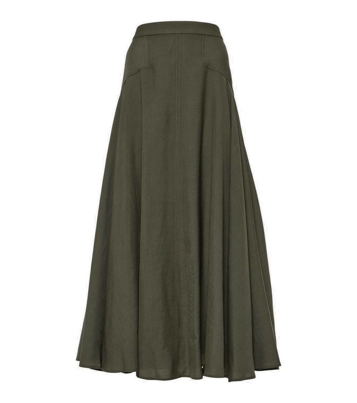 Photo: Loro Piana Flavia wool maxi skirt