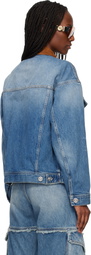 Versace Blue Trucker Denim Jacket
