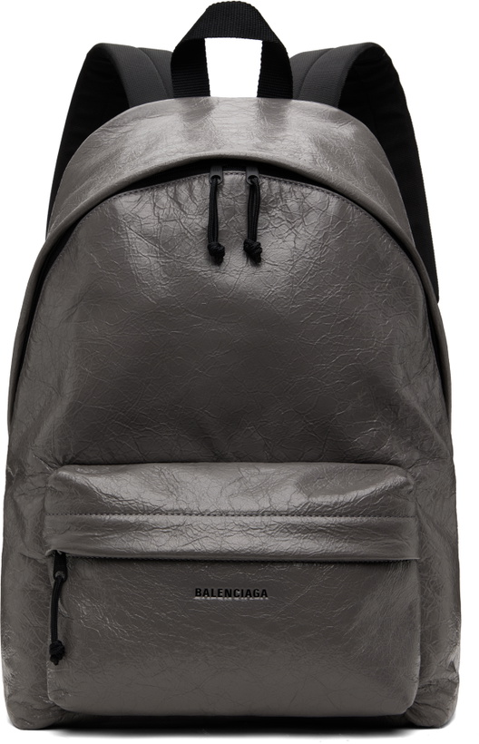 Photo: Balenciaga Gray Explorer Backpack