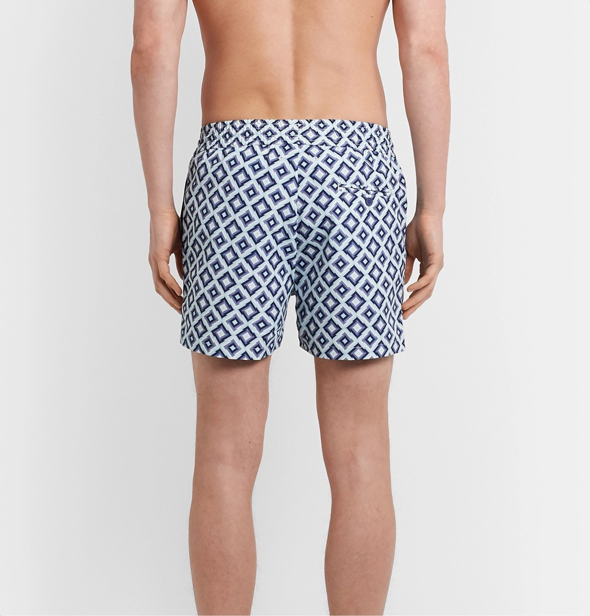 FRESCOBOL CARIOCA Straight-Leg Mid-Length Printed Recycled Swim Shorts for  Men
