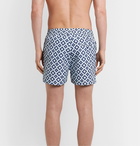 Frescobol Carioca - Pangra Slim-Fit Mid-Length Printed Swim Shorts - Blue