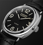 Panerai - Radiomir Black Seal 8 Days Acciaio 45mm Stainless Steel and Leather Watch - Black