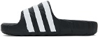 adidas Originals Black & White Adilette 22 Slides