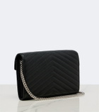 Saint Laurent Cassandre Envelope leather wallet on chain