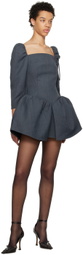 Shushu/Tong SSENSE Work Capsule – Gray Peplum Dress
