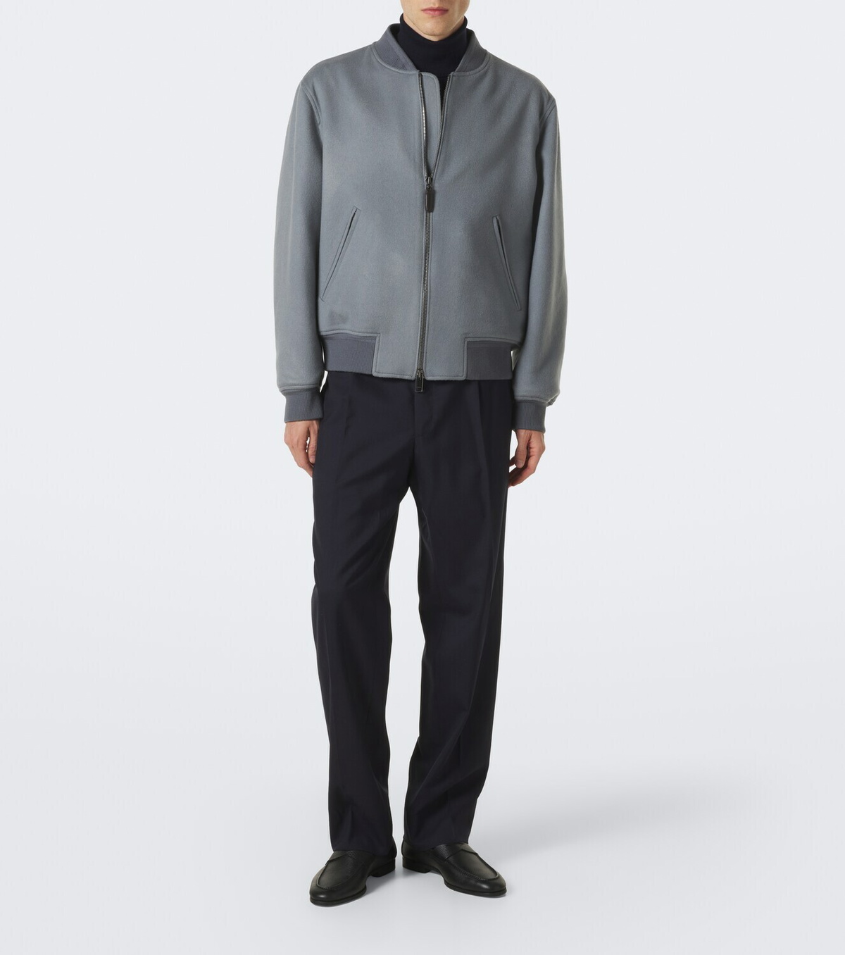 Brioni Wool and cashmere bomber jacket