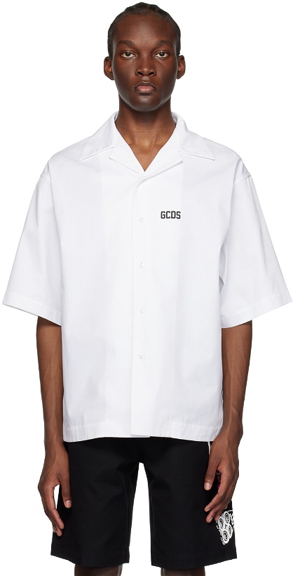 Photo: GCDS White Printed Shirt
