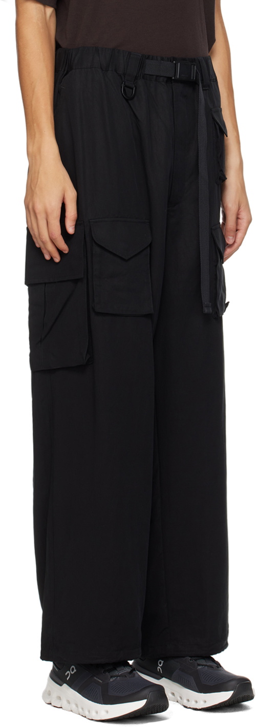 Y-3 M BINDING CARGO PANTS S 黒 2018AW Y-3 M BINDING CARGO PANTS S 黒 2018AW Y-3 - Nylon cargo