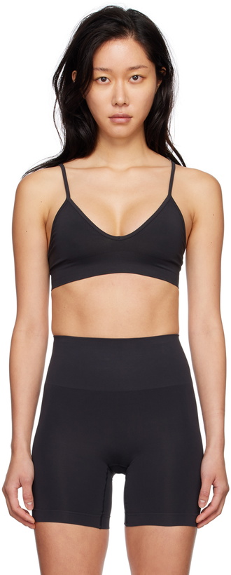 Photo: SKIMS Black Soft Smoothing Seamless Bralette