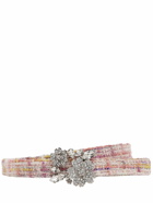 ROGER VIVIER - 1.5cm Rv Bouquet Crystal Belt