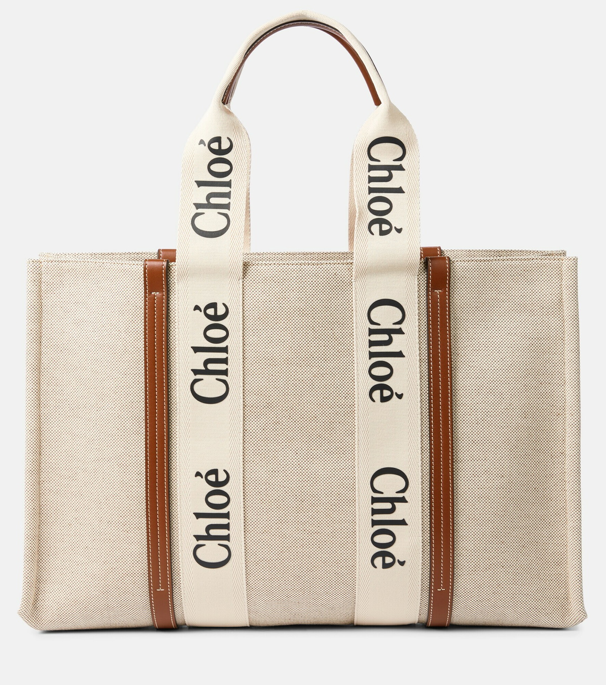 Chloe - Woody Large canvas tote