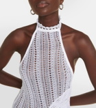 Roberta Einer Sleek halterneck knit minidress