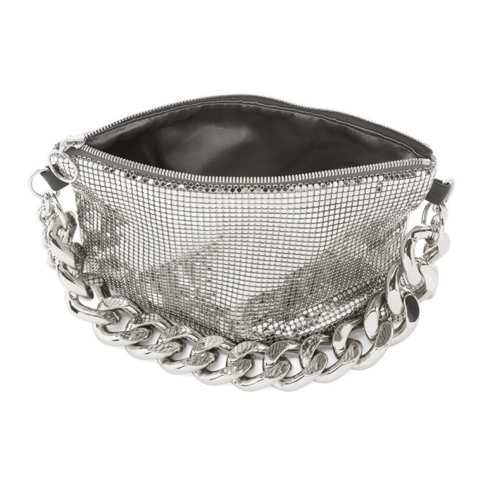 Kara Silver Chainmail Crossbody Bag Kara