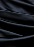 Talbot Runhof Gathered Satin Maxi Dress Navy