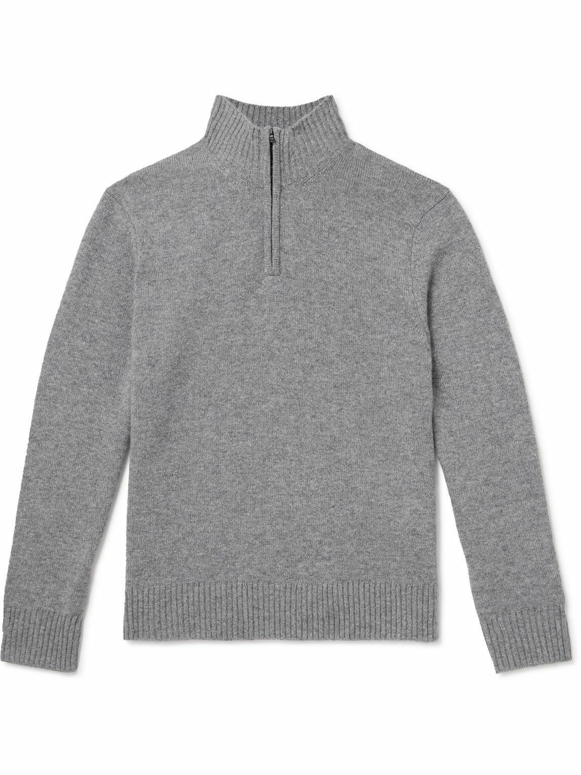 James Perse - Cashmere Half-Zip Sweater - Gray James Perse
