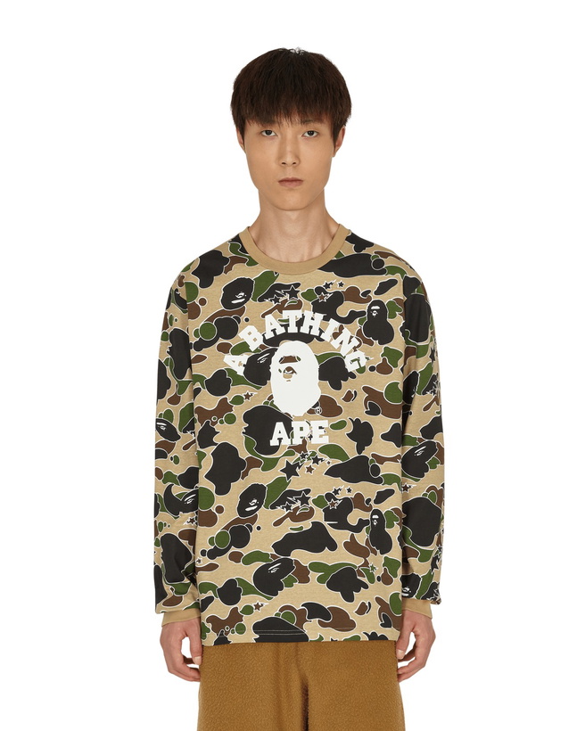 Photo: A Bathing Ape Sta Camo College Longsleeve T Shirt