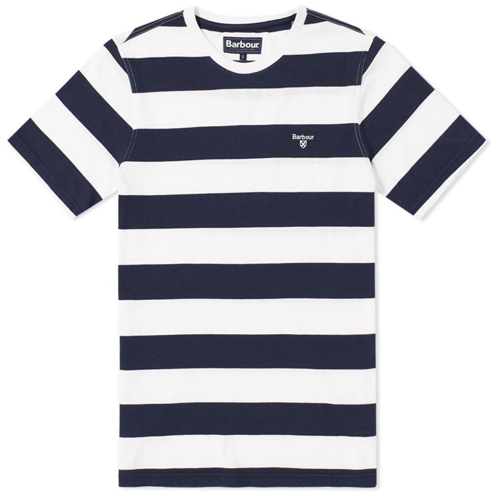 Photo: Barbour Nautical Bass Stripe Tee Blue